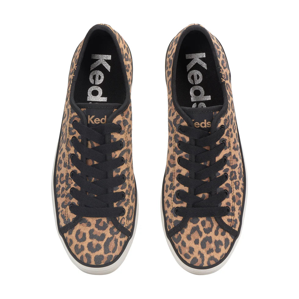 Triple Up Leopard Suede