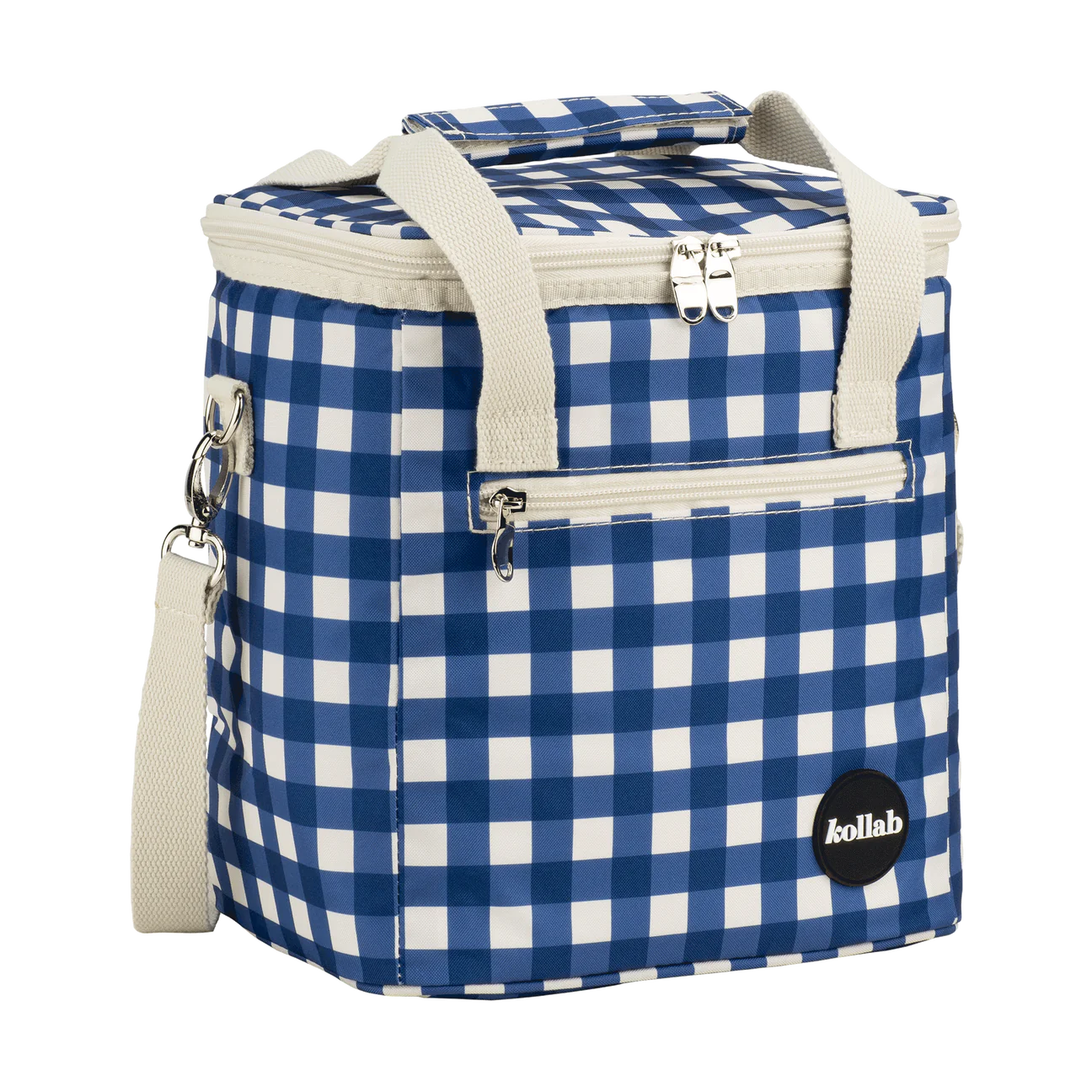 Mini Cooler Bag - Blue Check