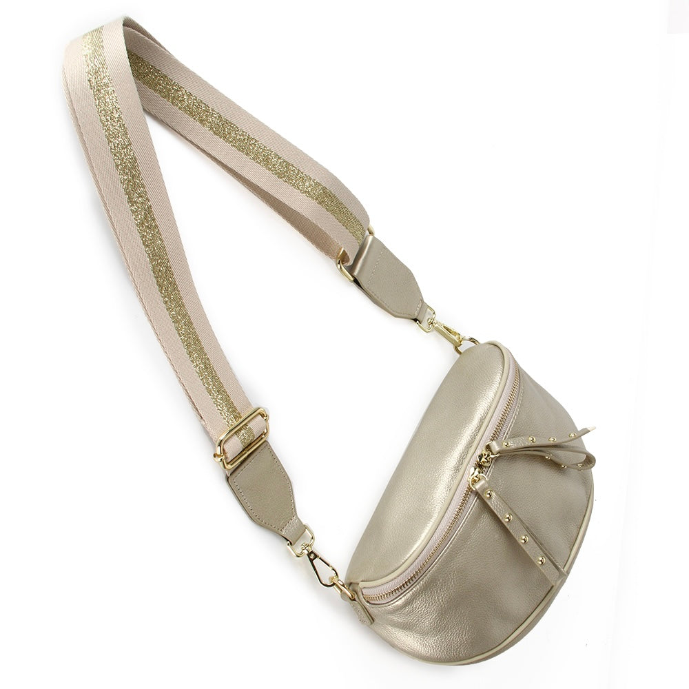 Obsessed Gold/Gold Crossbody Bag