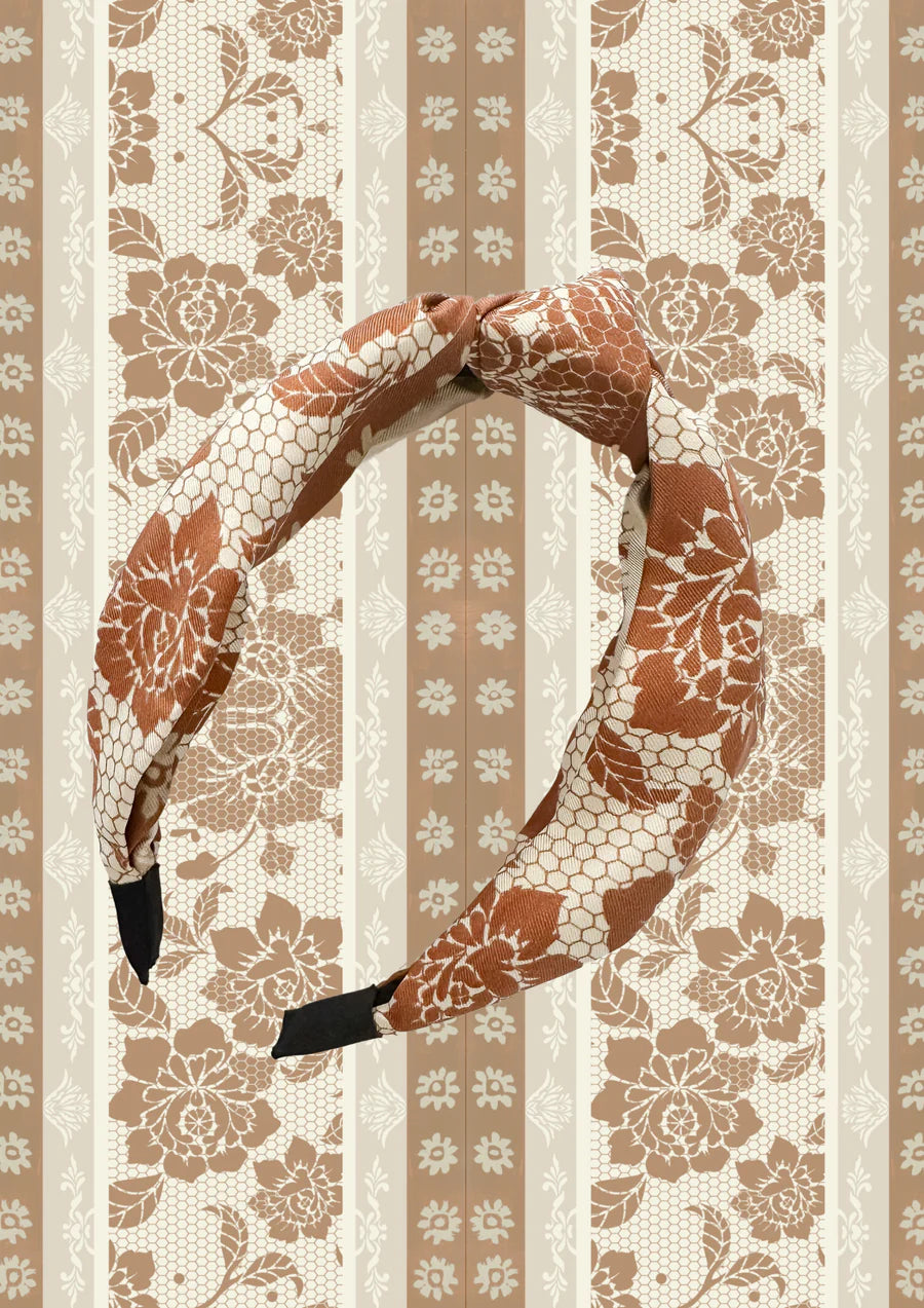 Paisley Palomino Silk Head Knot
