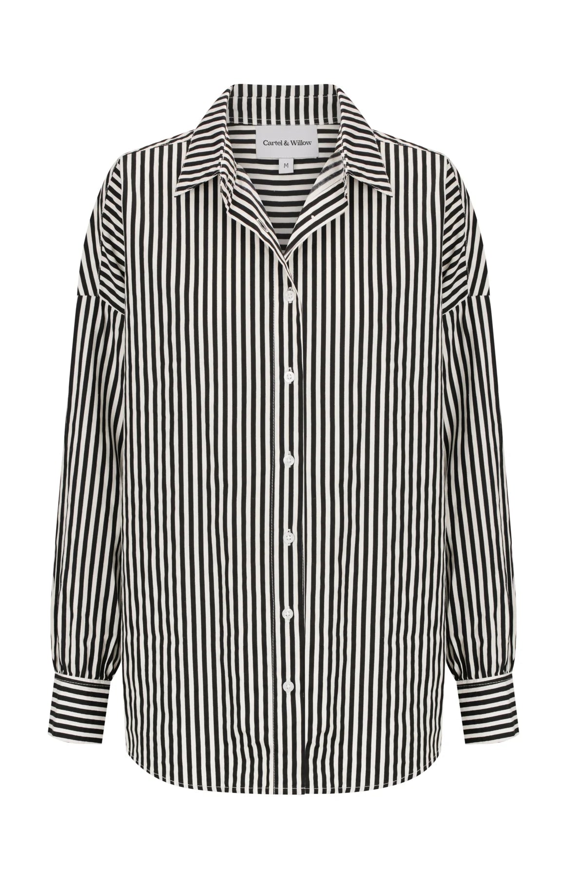 Tammy Shirt -Black White Stripe