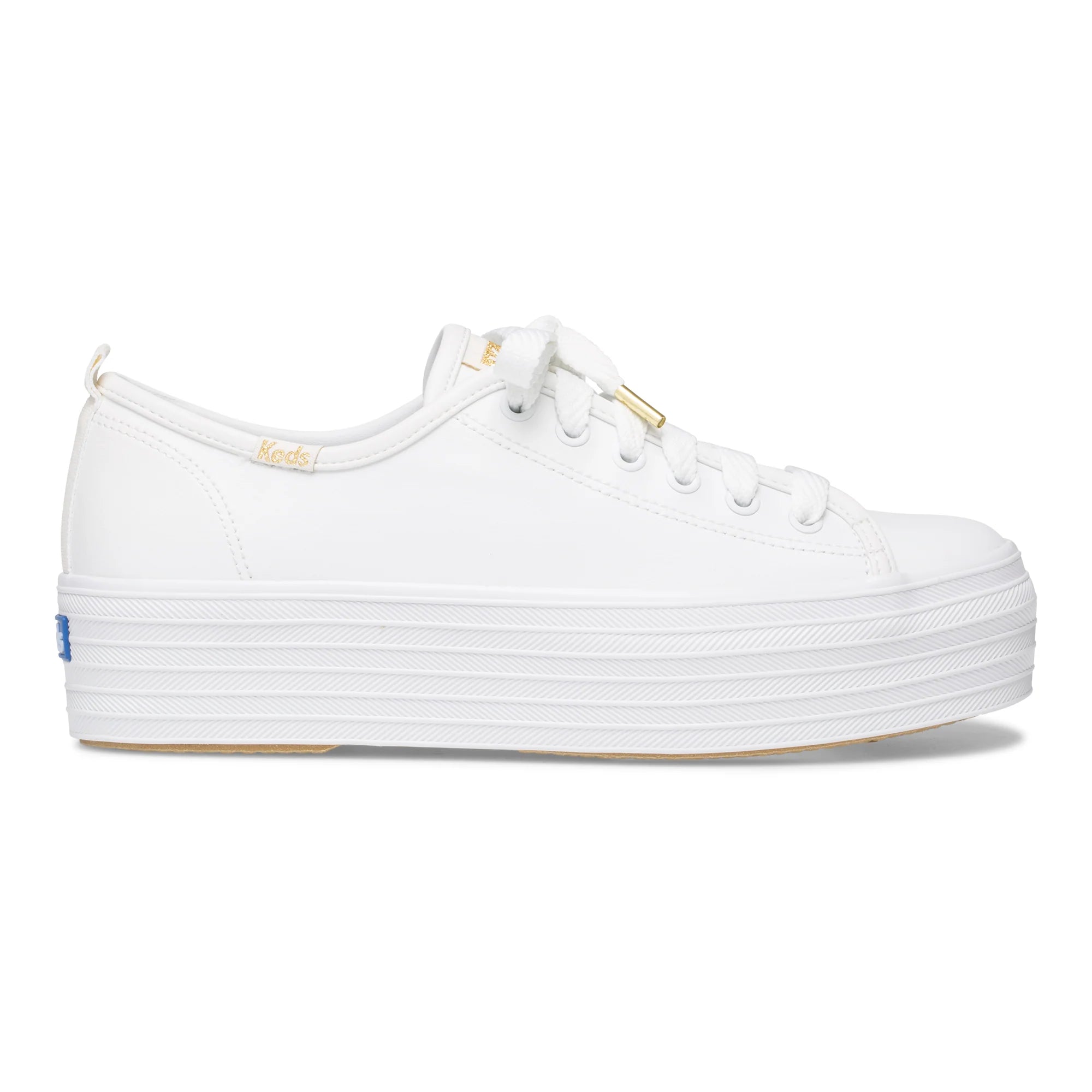Triple Up Leather White