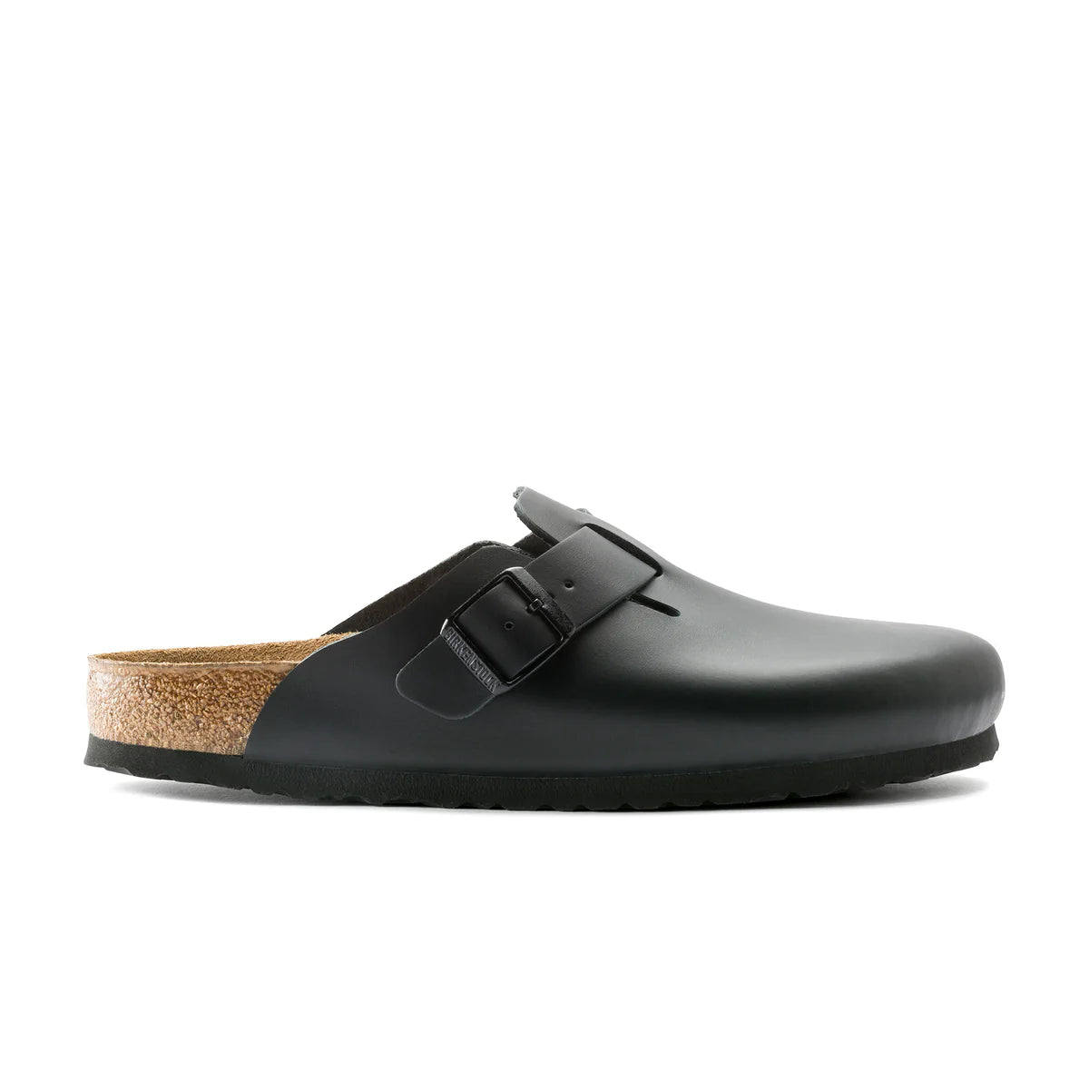 Birkenstock Boston Black Smooth Leather - Narrow