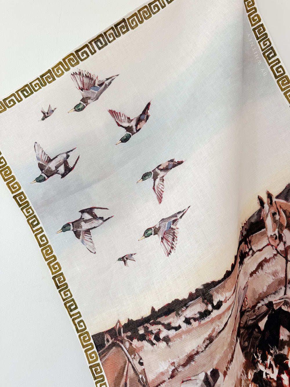 Cowboy Camp Linen Tea Towel