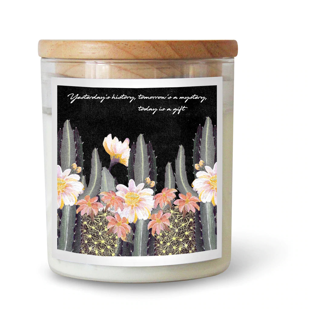 "Yesterday, Tomorrow, Today" Mindful Message Soy Candle