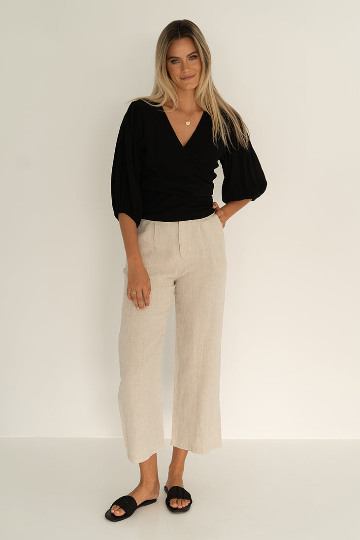Nadia Wrap Top