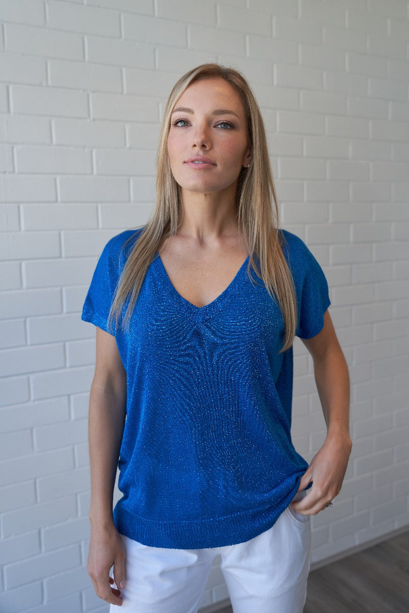 Lurex Knit Top