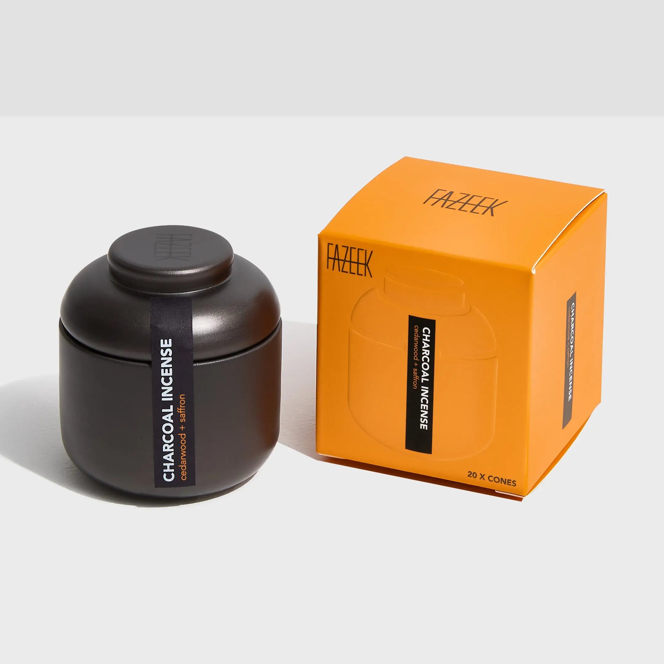 Fazeek Incense Cones - Cedarwood and Saffron