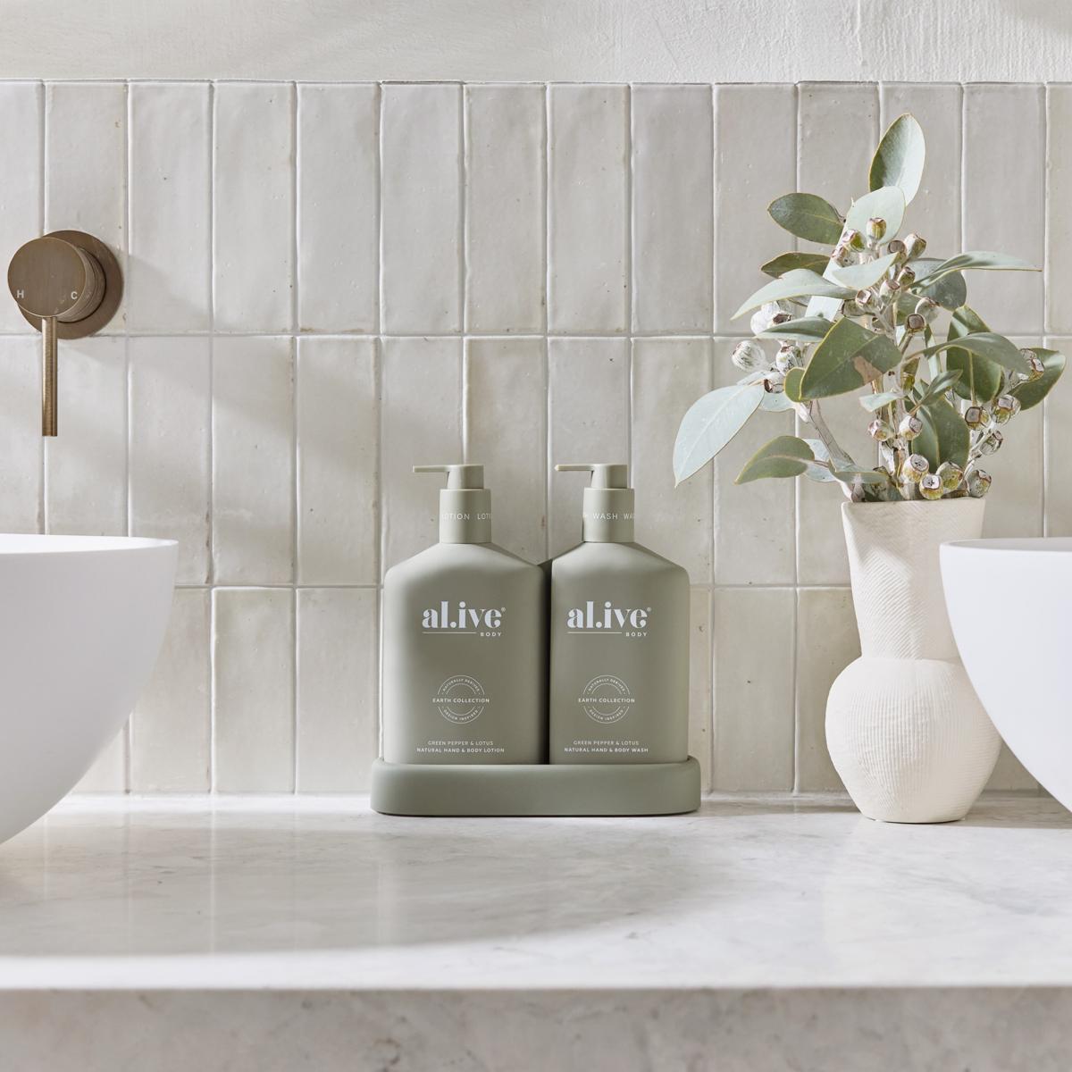 AL.IVE Wash and Lotion Duo - Green Pepper and Lotus