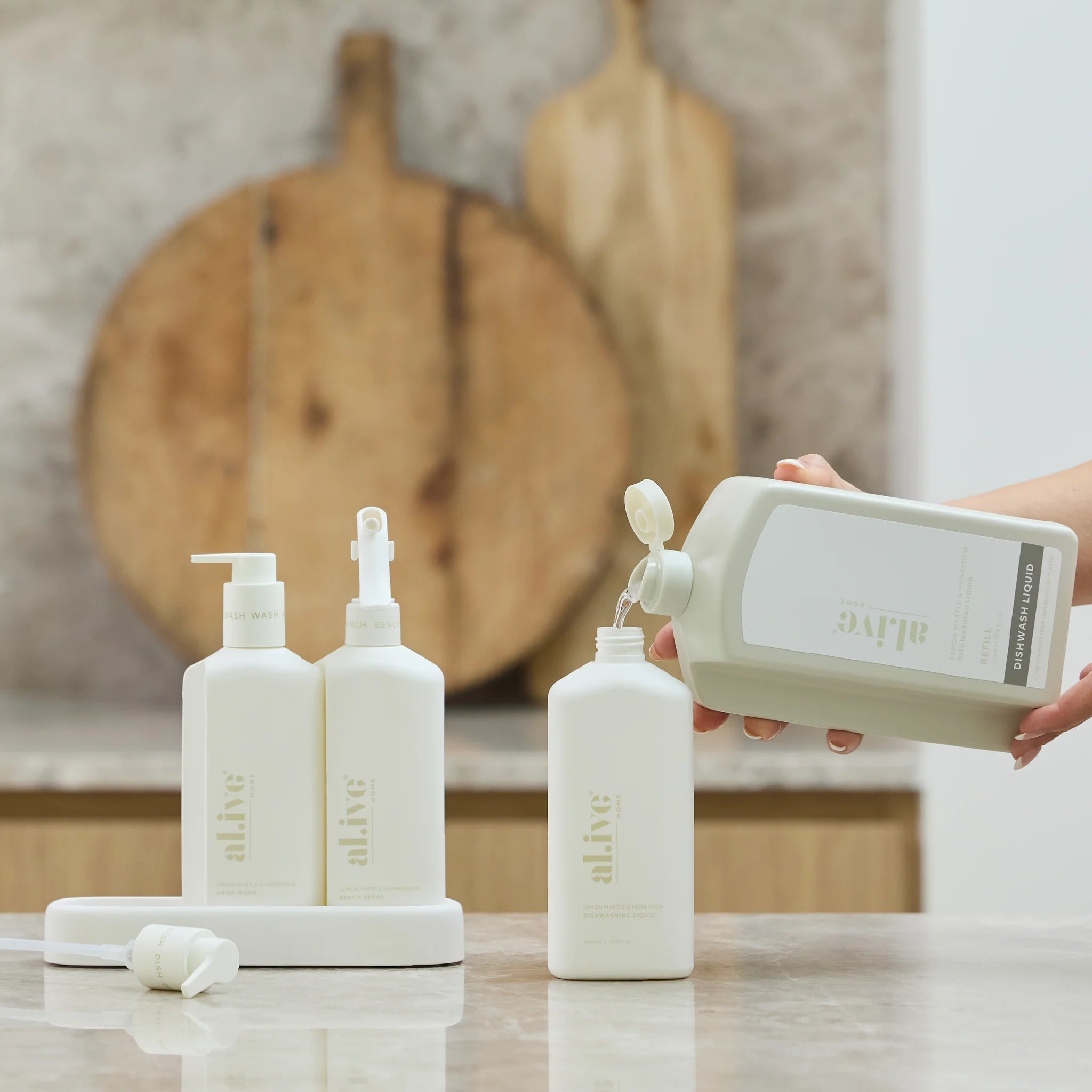 AL.IVE 1L Dish Wash Refill - Lemon Myrtle and Honeydew