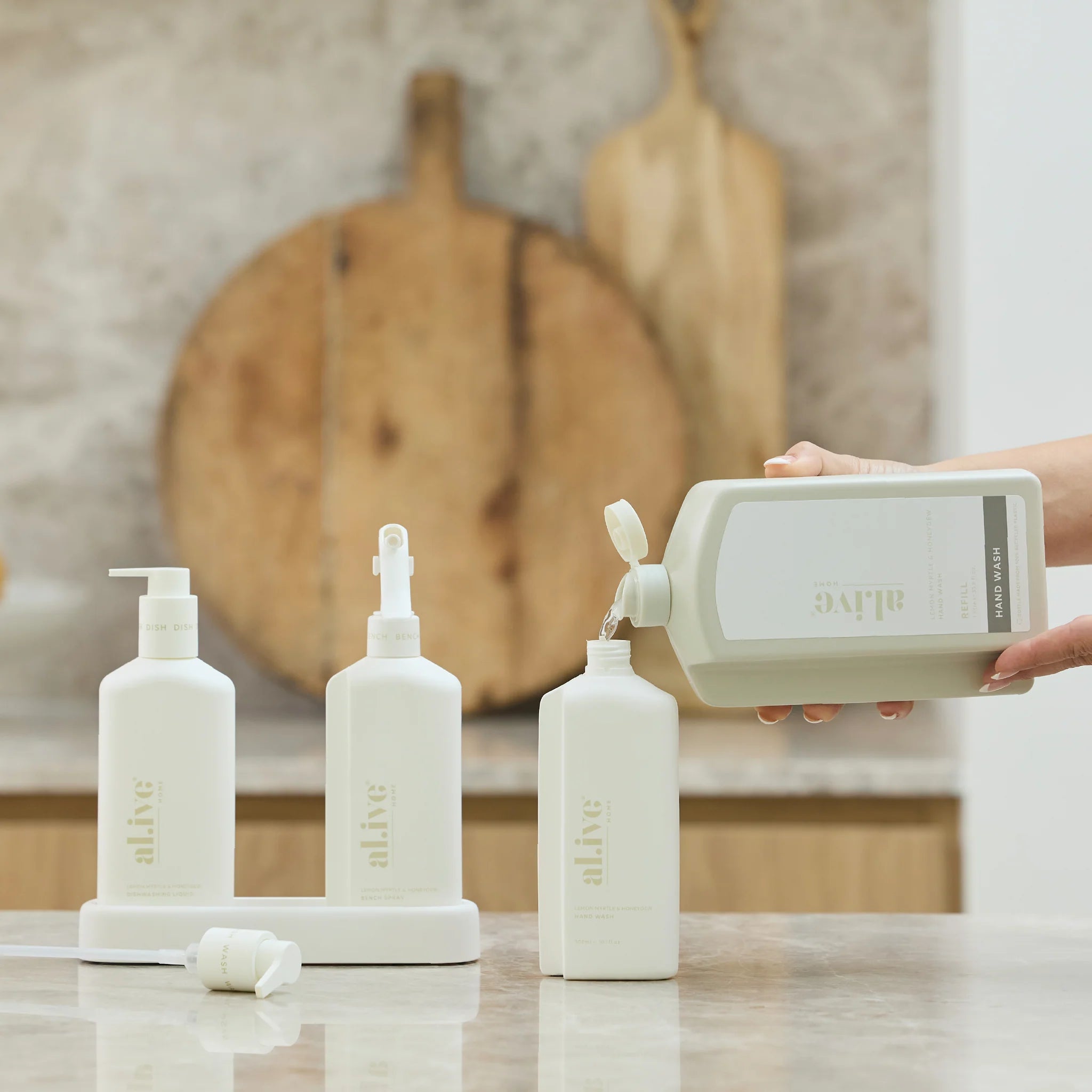 AL.IVE 1L Hand Wash Refill - Lemon Myrtle and Honeydew