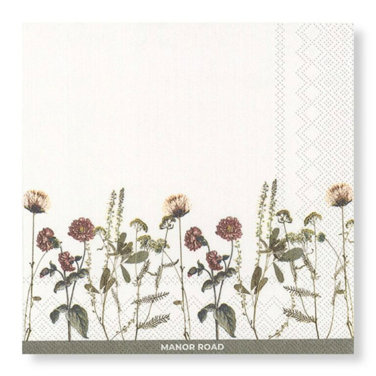 Manor Road Wildflower Napkins - Luncheon