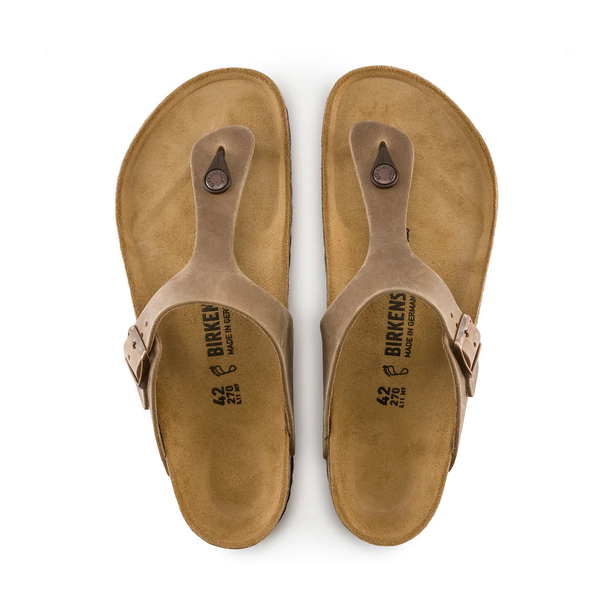 Birkenstock Gizeh Tabacco Brown Oiled Leather - Regular