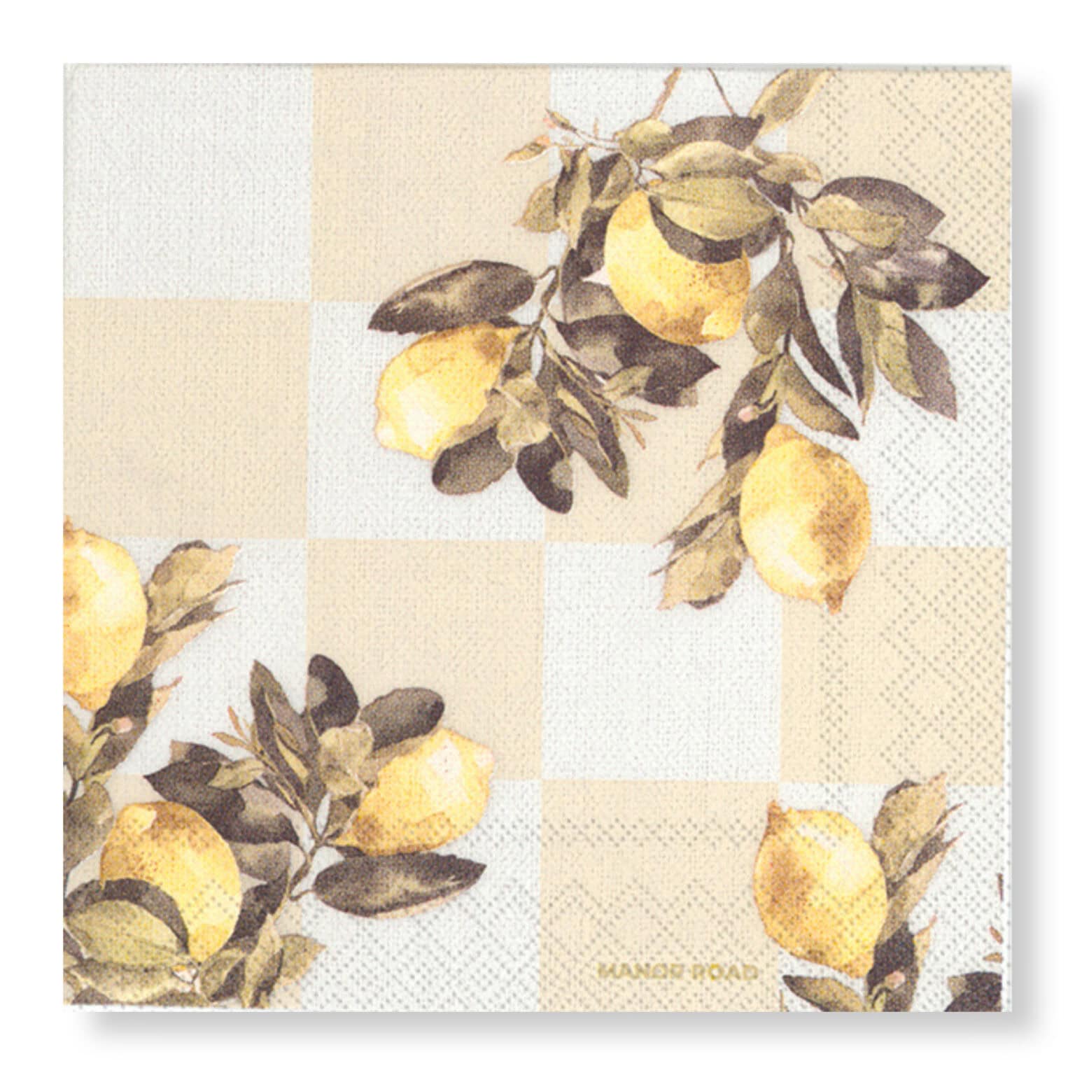 Manor Road Citrons Napkins - Cocktail