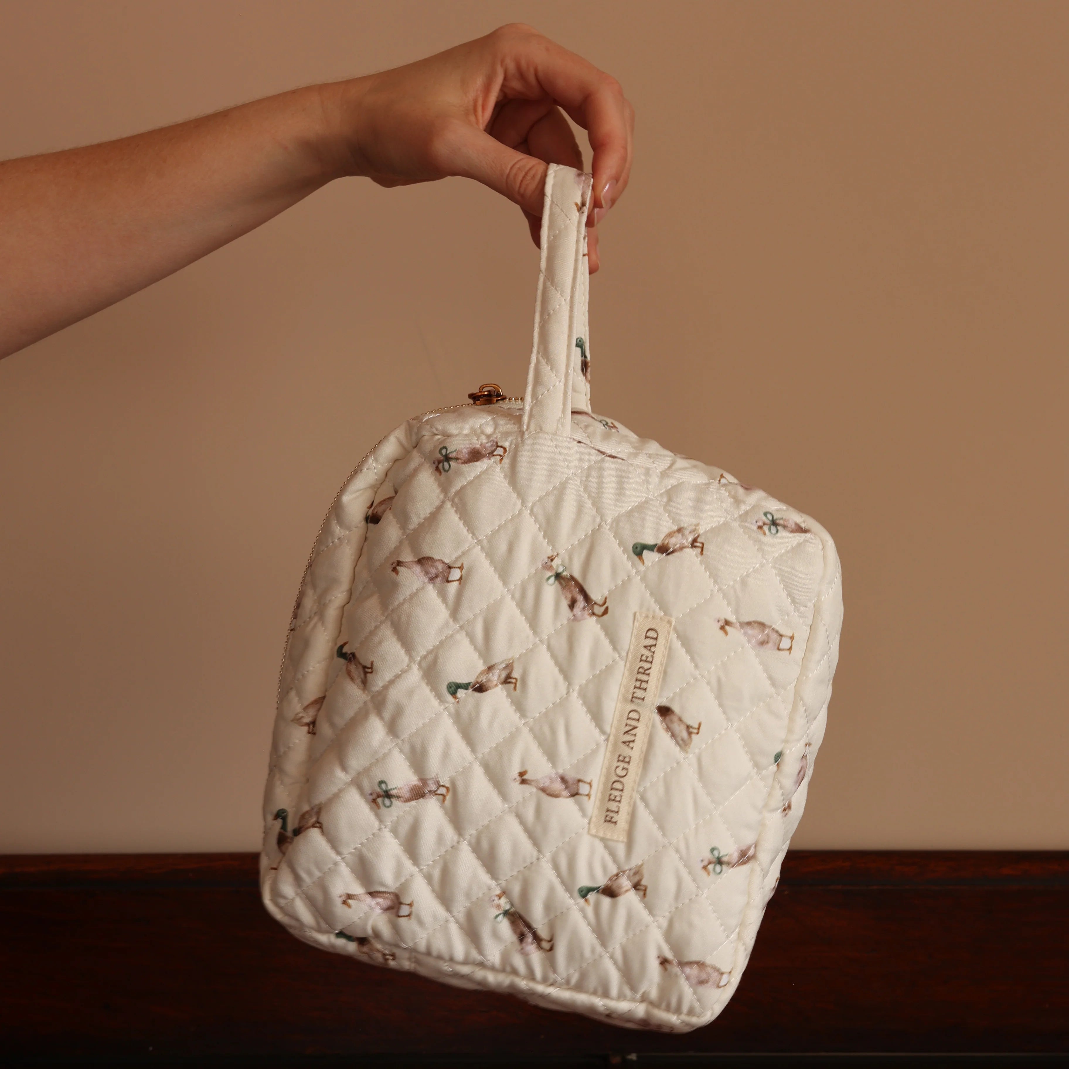 Quilted Change Bag - Duck
