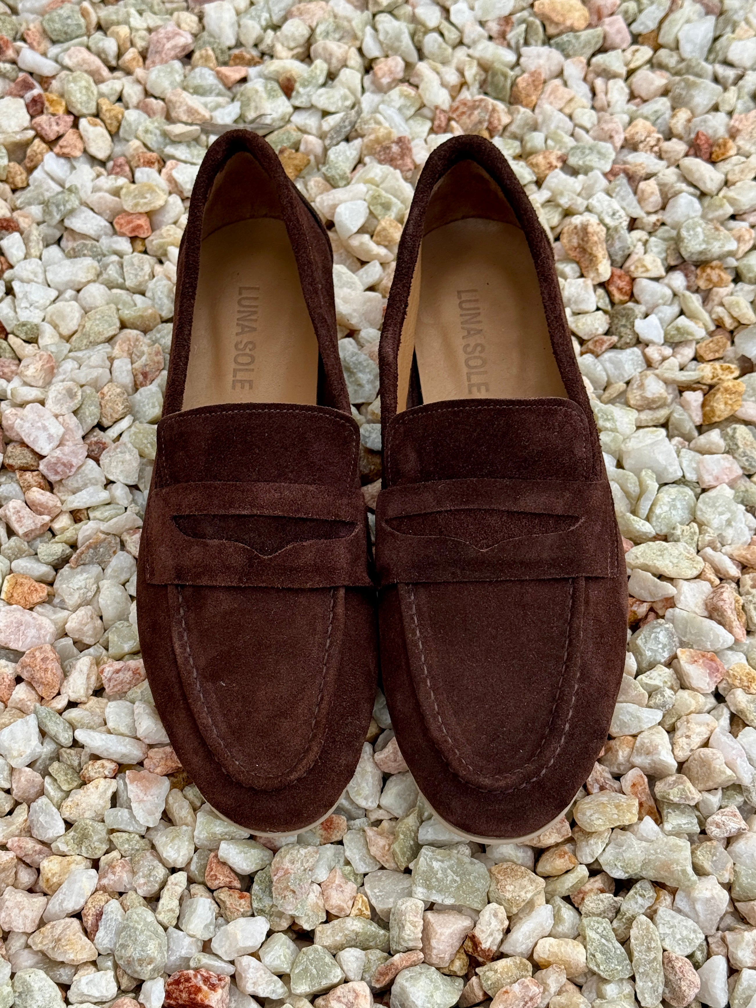 Luna Sole Alicia Loafer - Brown Suede