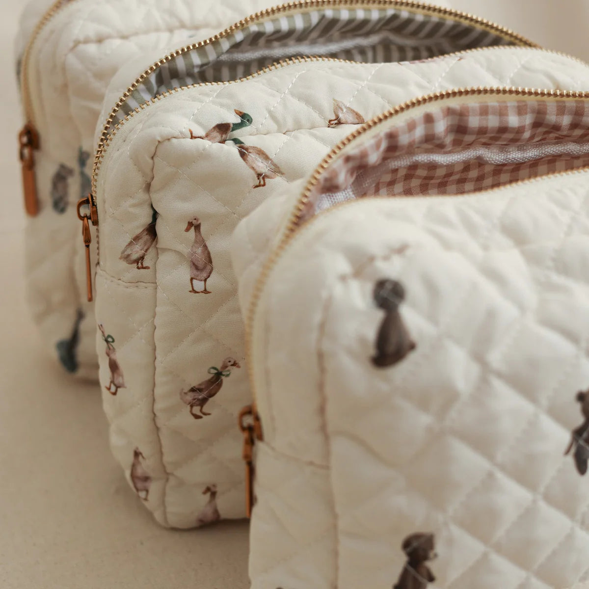 Quilted Change Bag - Duck