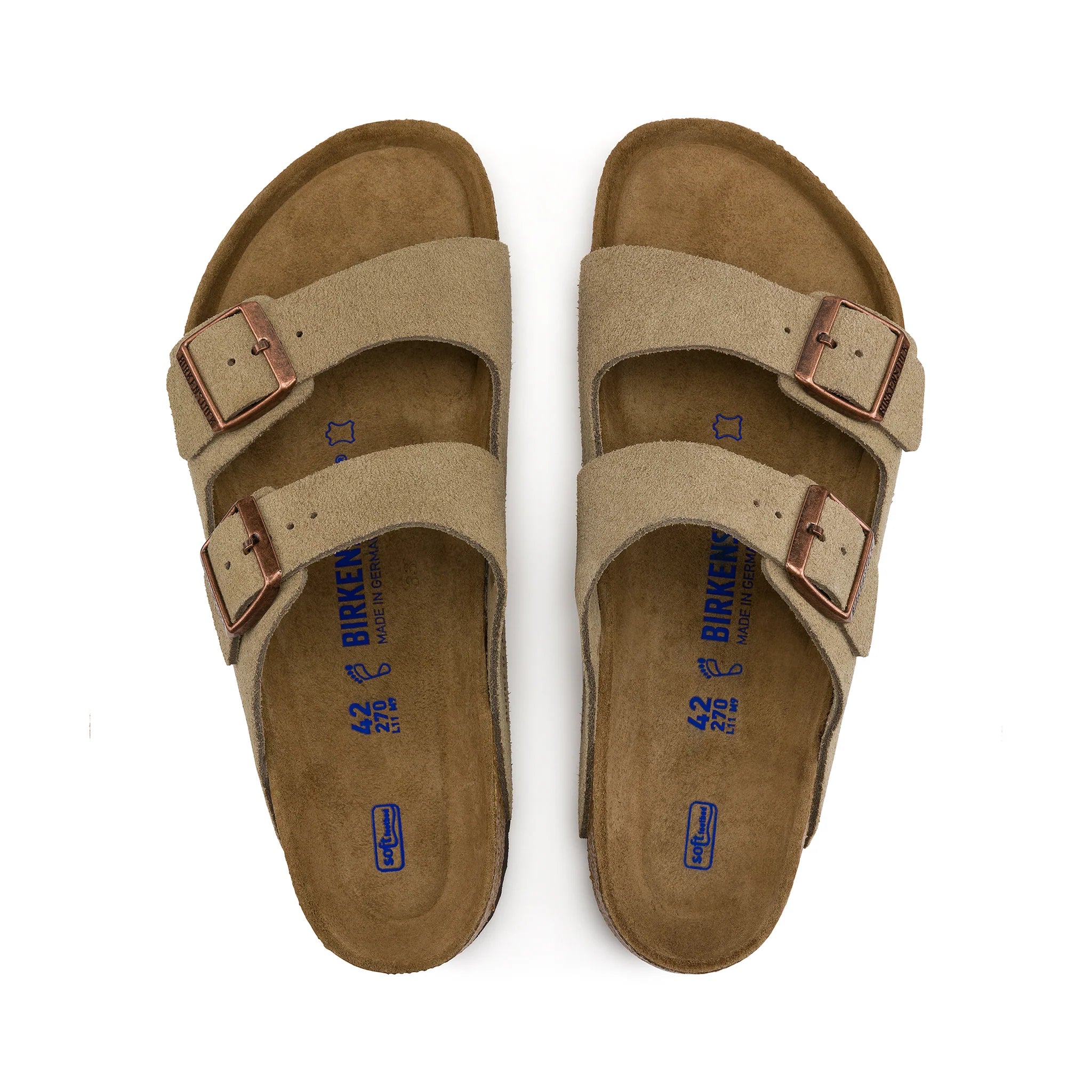 Birkenstock Arizona SFB Taupe Leather - Narrow