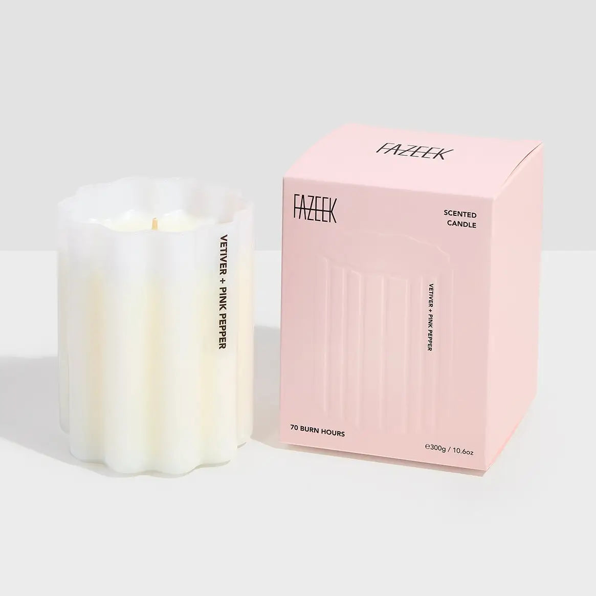 Fazeek Vetiver and Pink Pepper Wave Candle