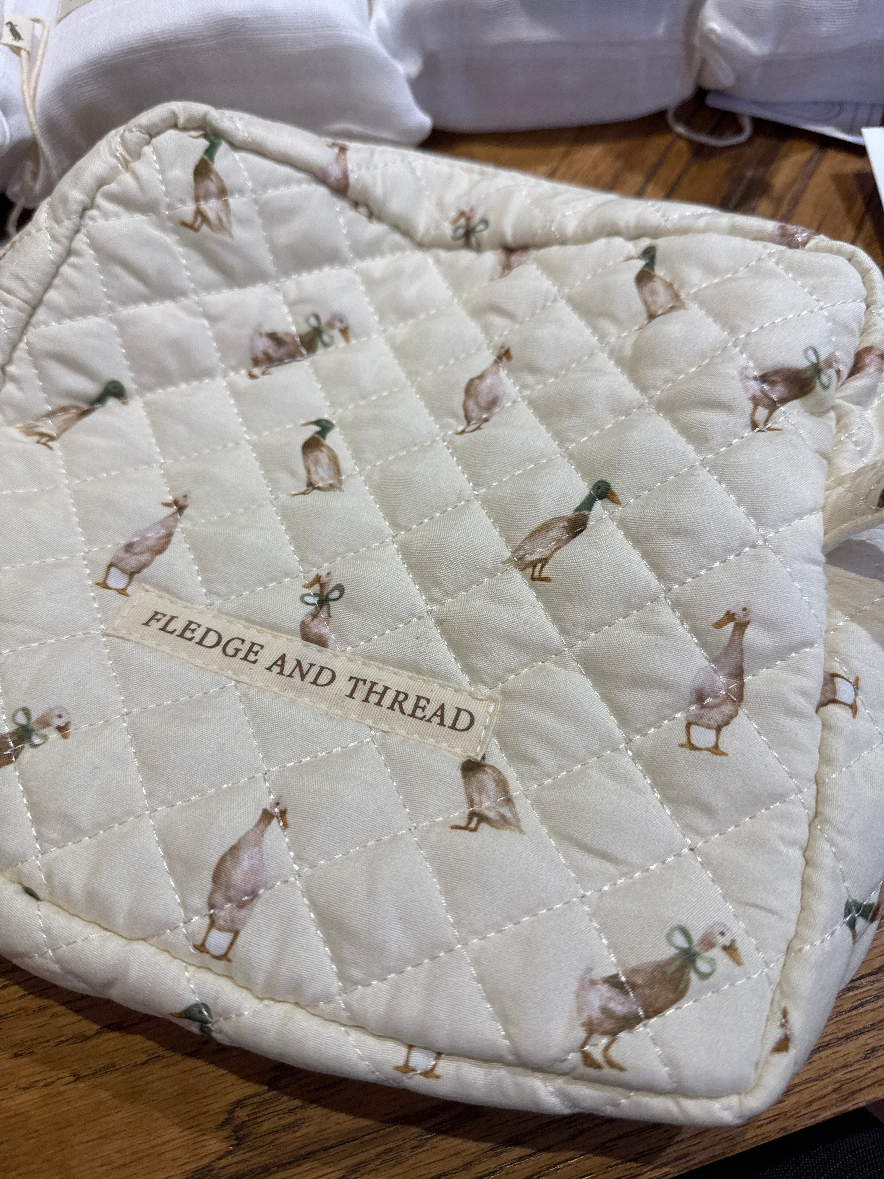 Quilted Change Bag - Duck