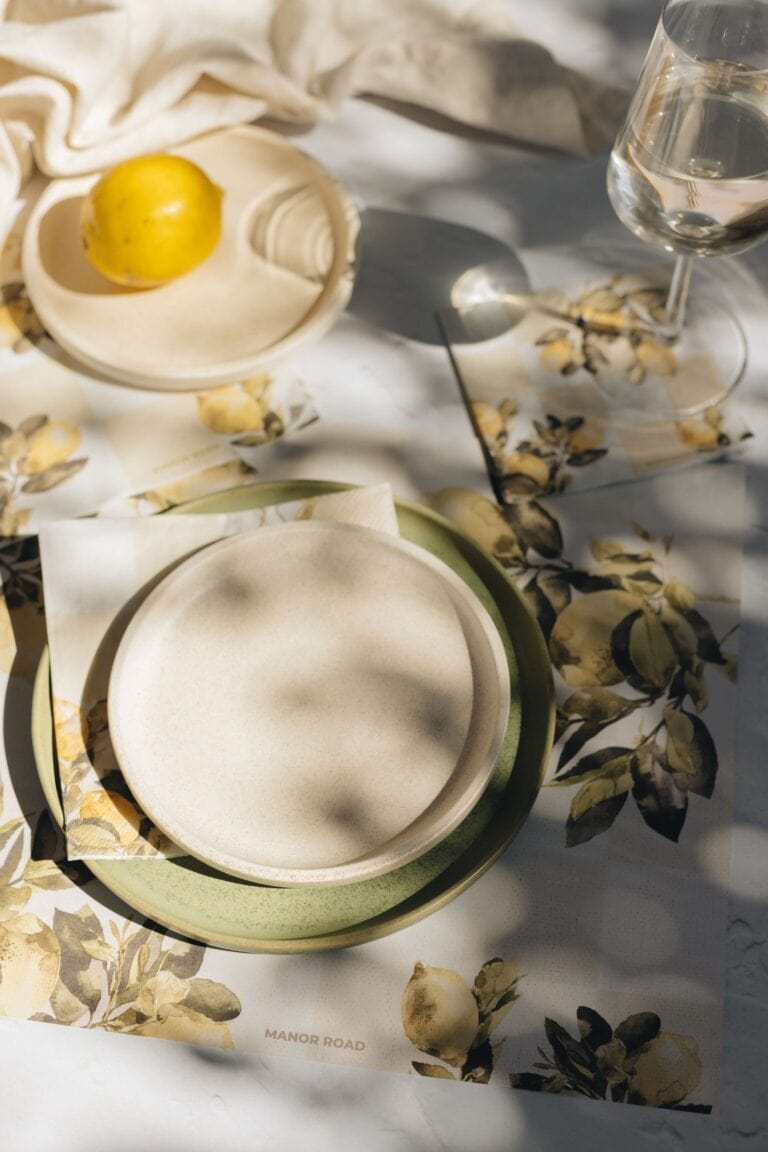 Manor Road Citrons Napkins - Dinner