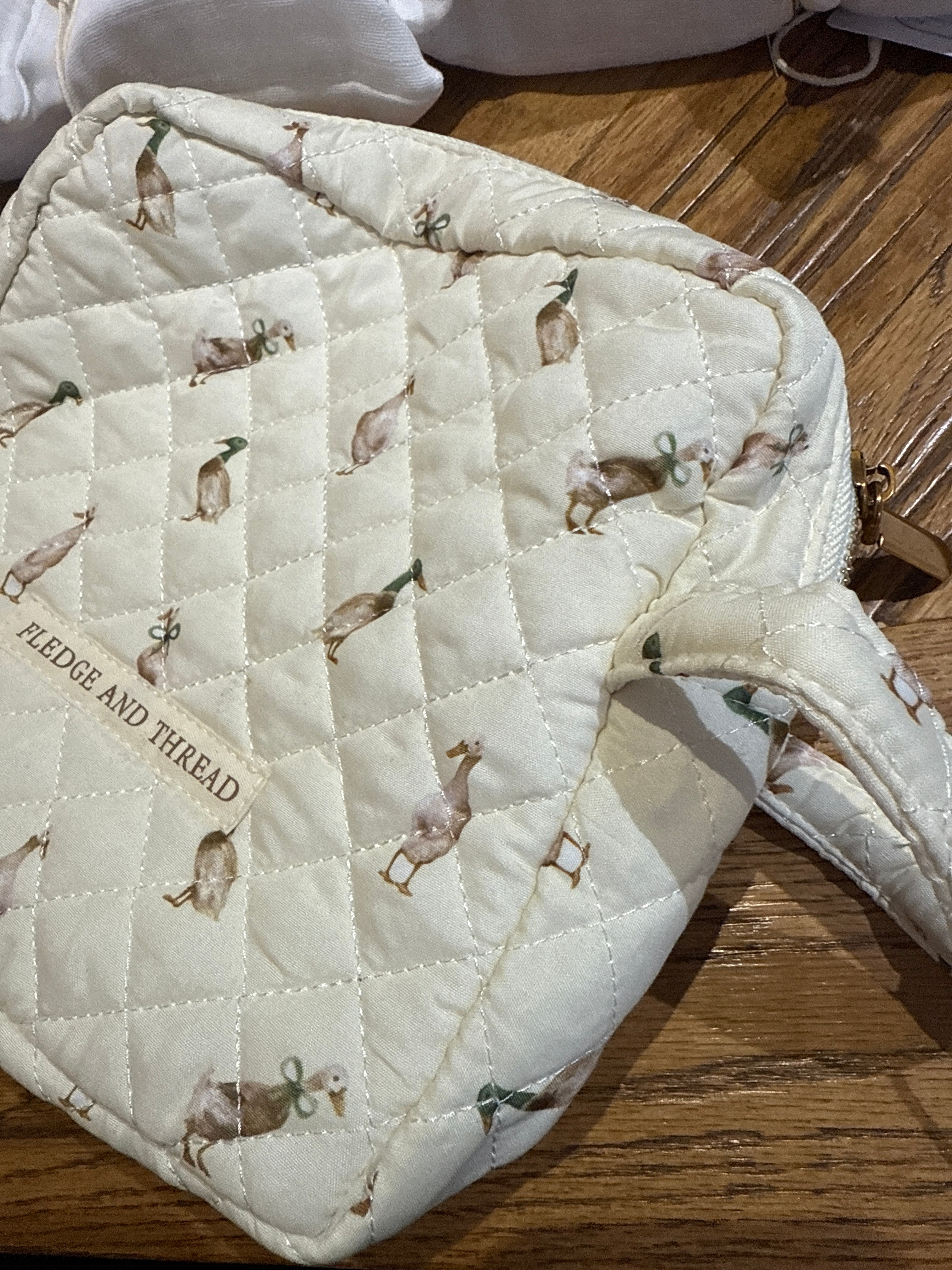 Quilted Change Bag - Duck