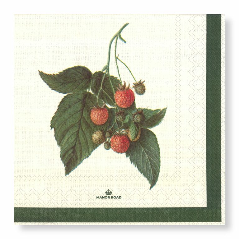 Manor Road Raspberry Harvest Napkins - Dinner