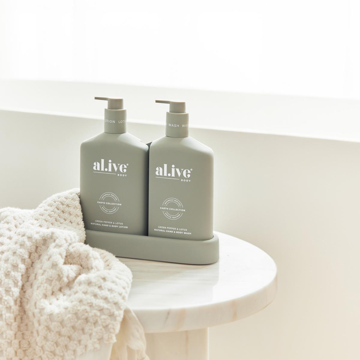 AL.IVE Wash and Lotion Duo - Green Pepper and Lotus