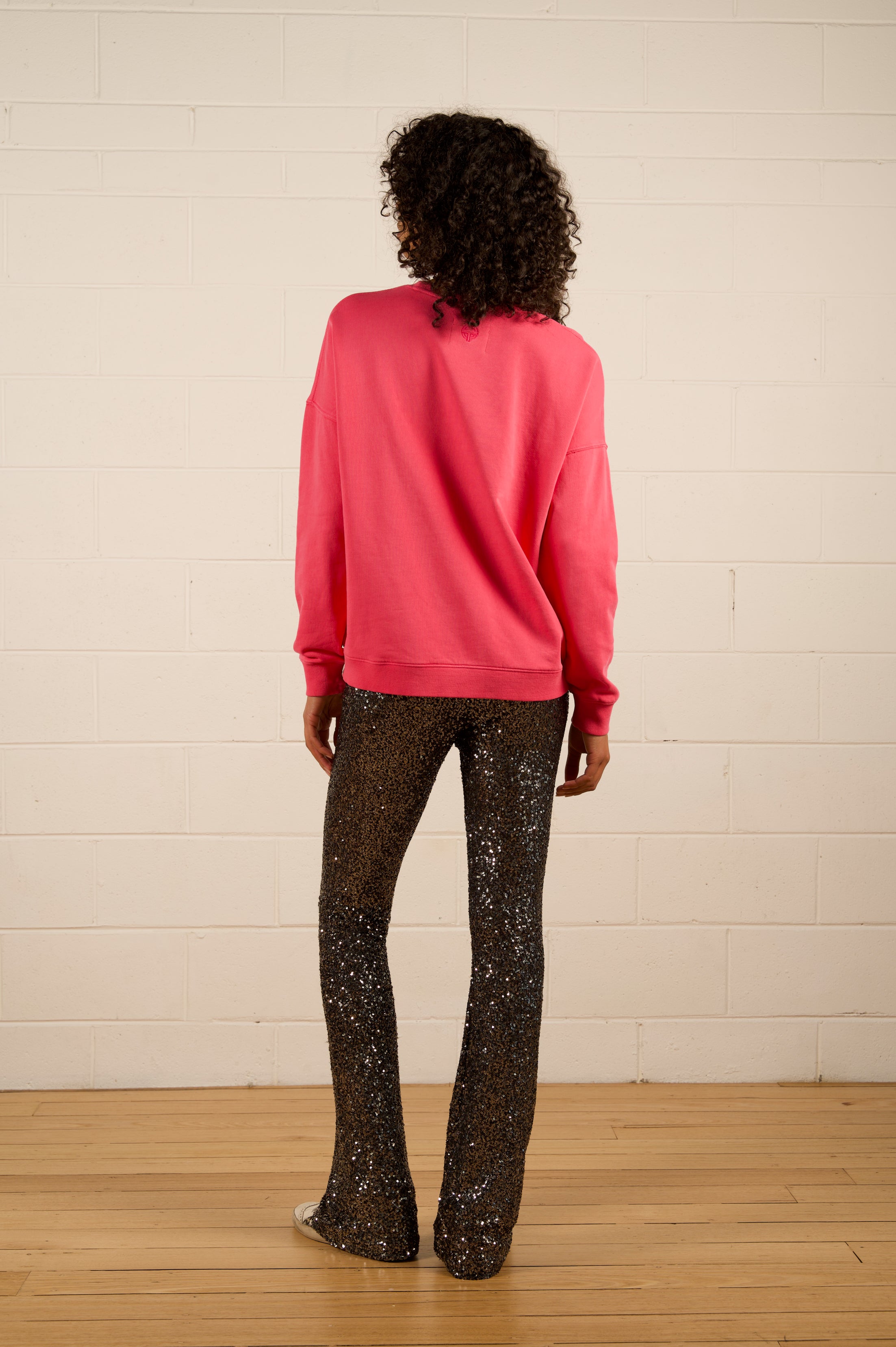 Amara Slouch Sweat - Hot Pink Punk