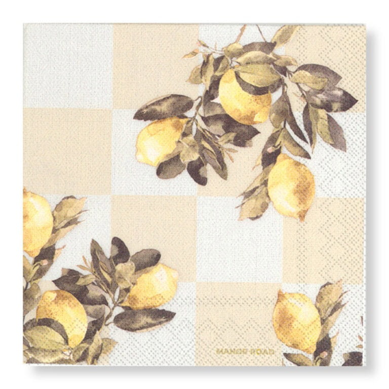 Manor Road Citrons Napkins - Dinner