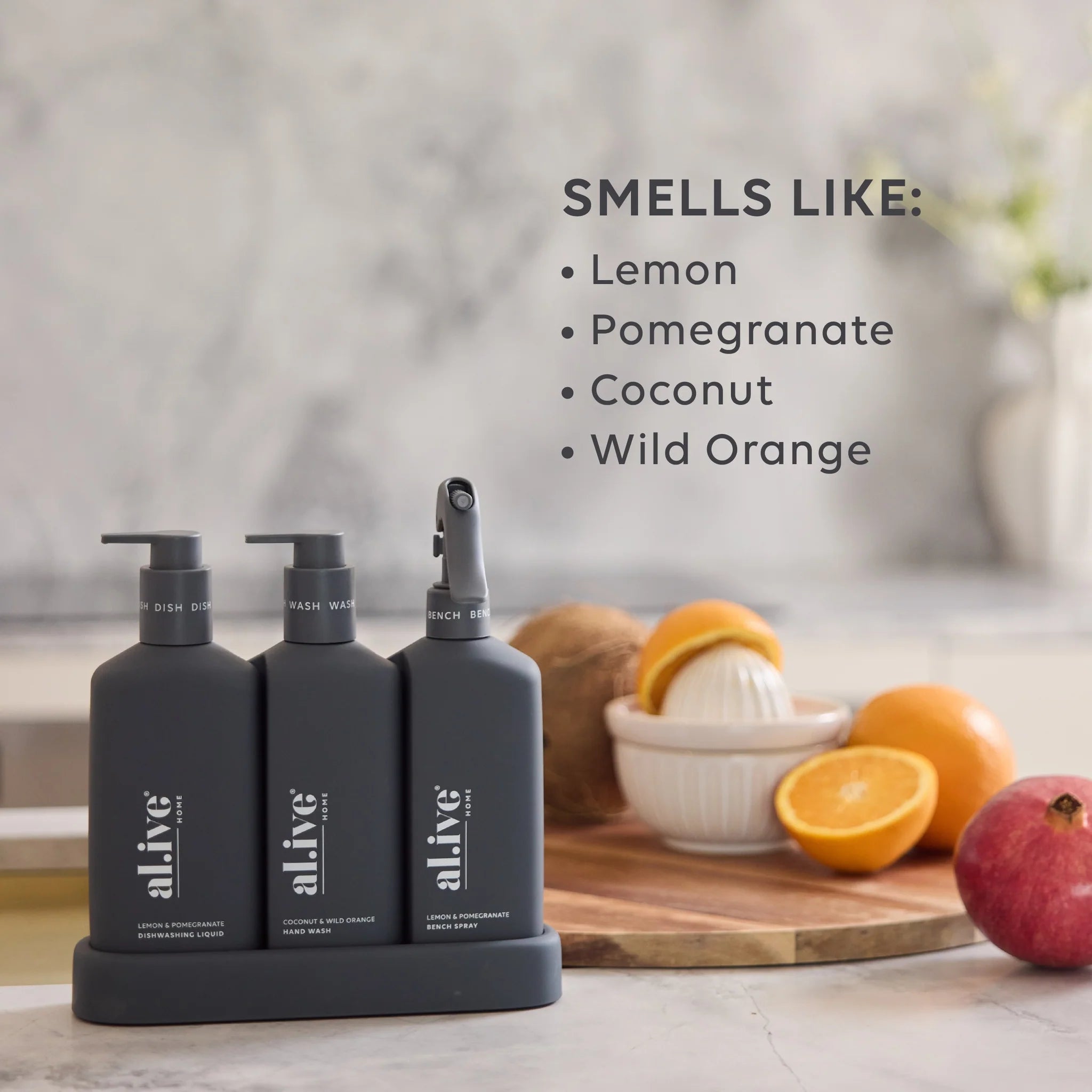 Al.Ive Kitchen Trio - Lemon Pomegranate and Coconut Wild Orange