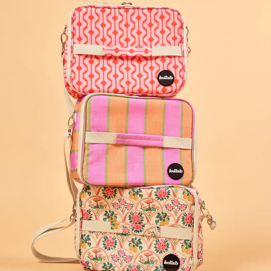 Bento Bag - Cherry Zig Zag