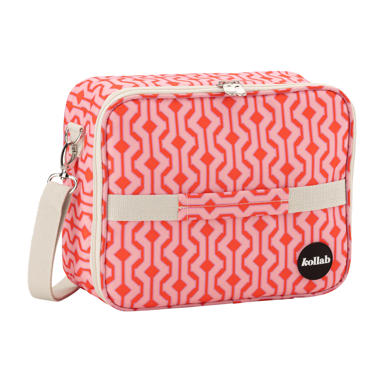 Bento Bag - Cherry Zig Zag