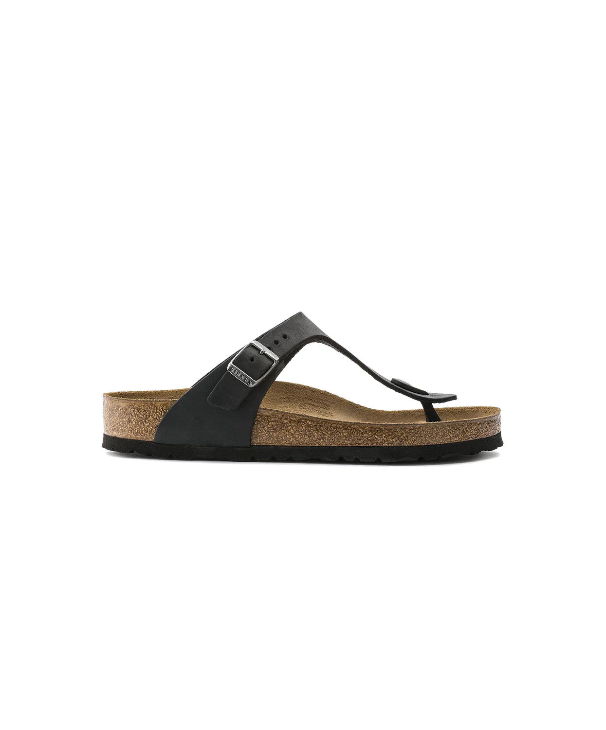 Birkenstock Gizeh Black Oiled Leather - Regular