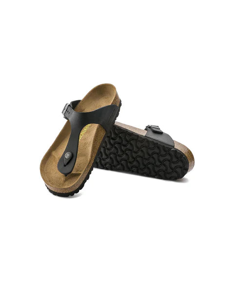 Birkenstock Gizeh Black Oiled Leather - Regular