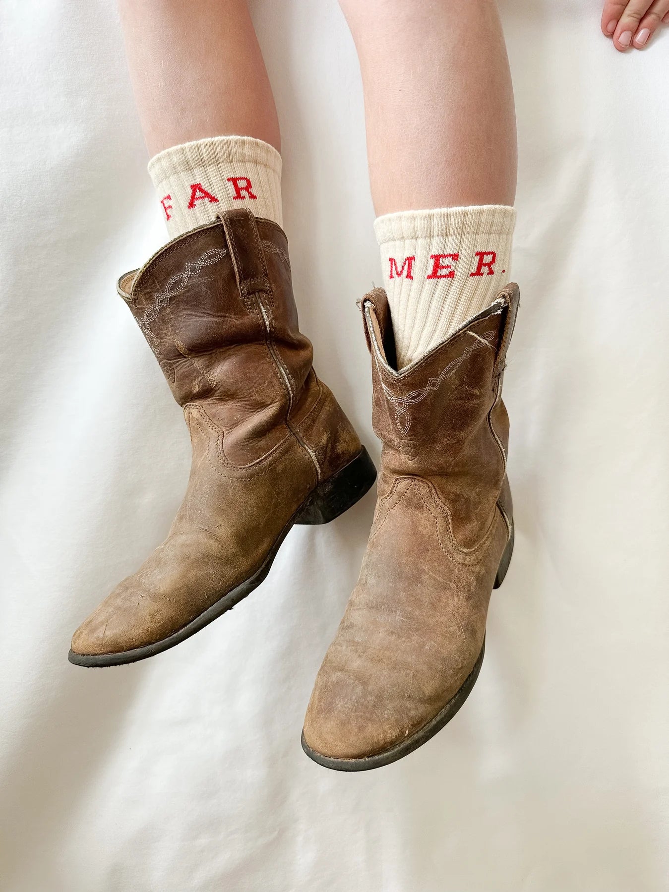 FAR MER Boot Socks - Beige