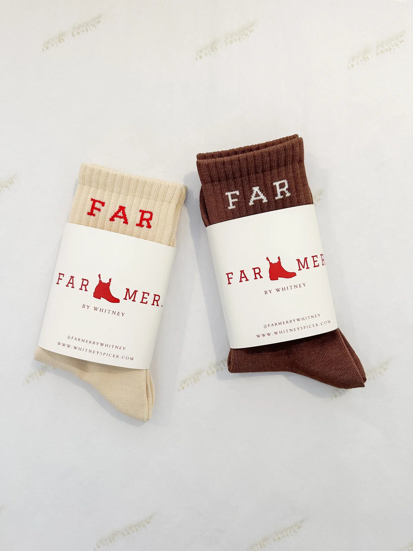 FAR MER Boot Socks - Beige