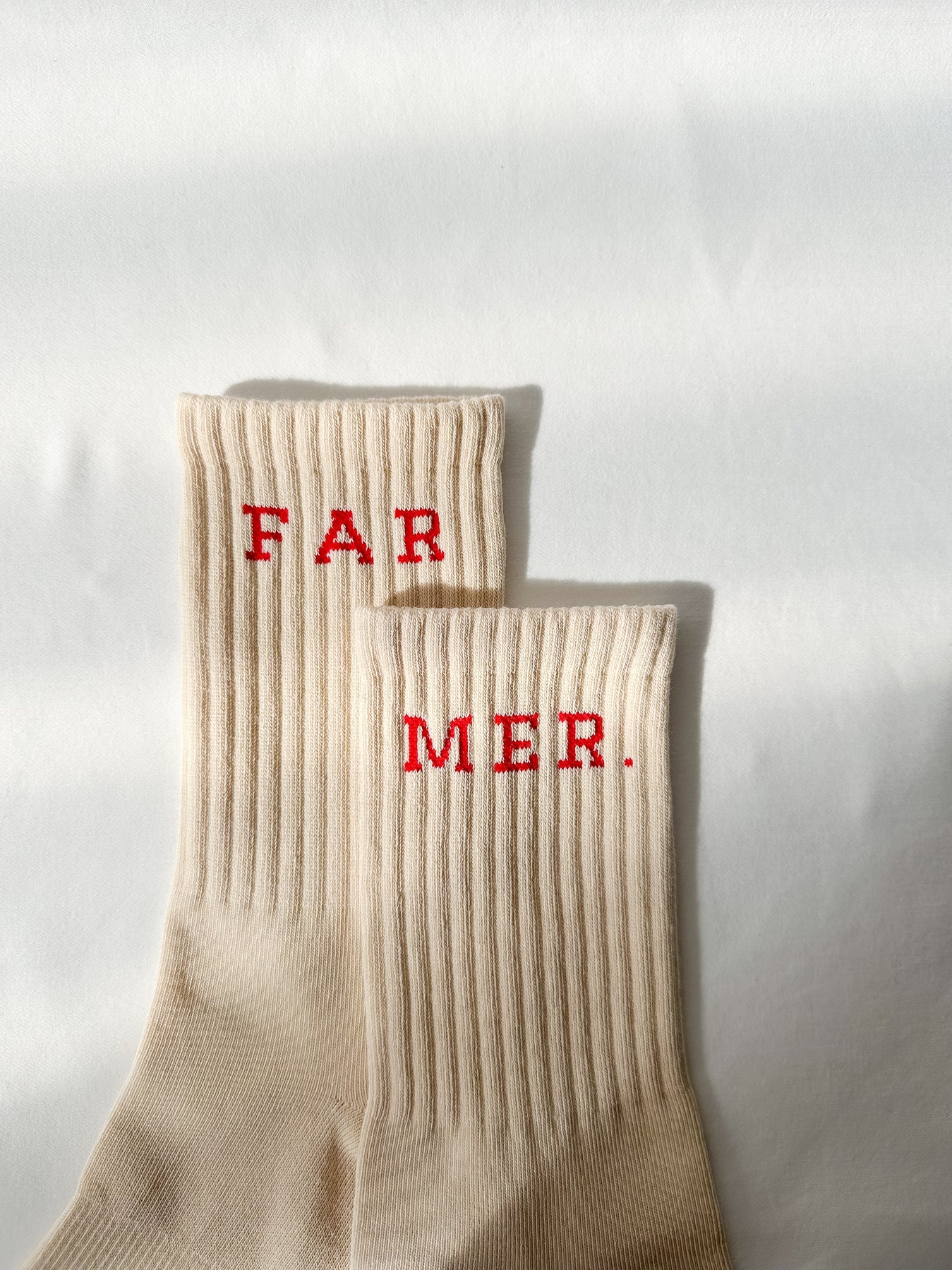 FAR MER Boot Socks - Beige