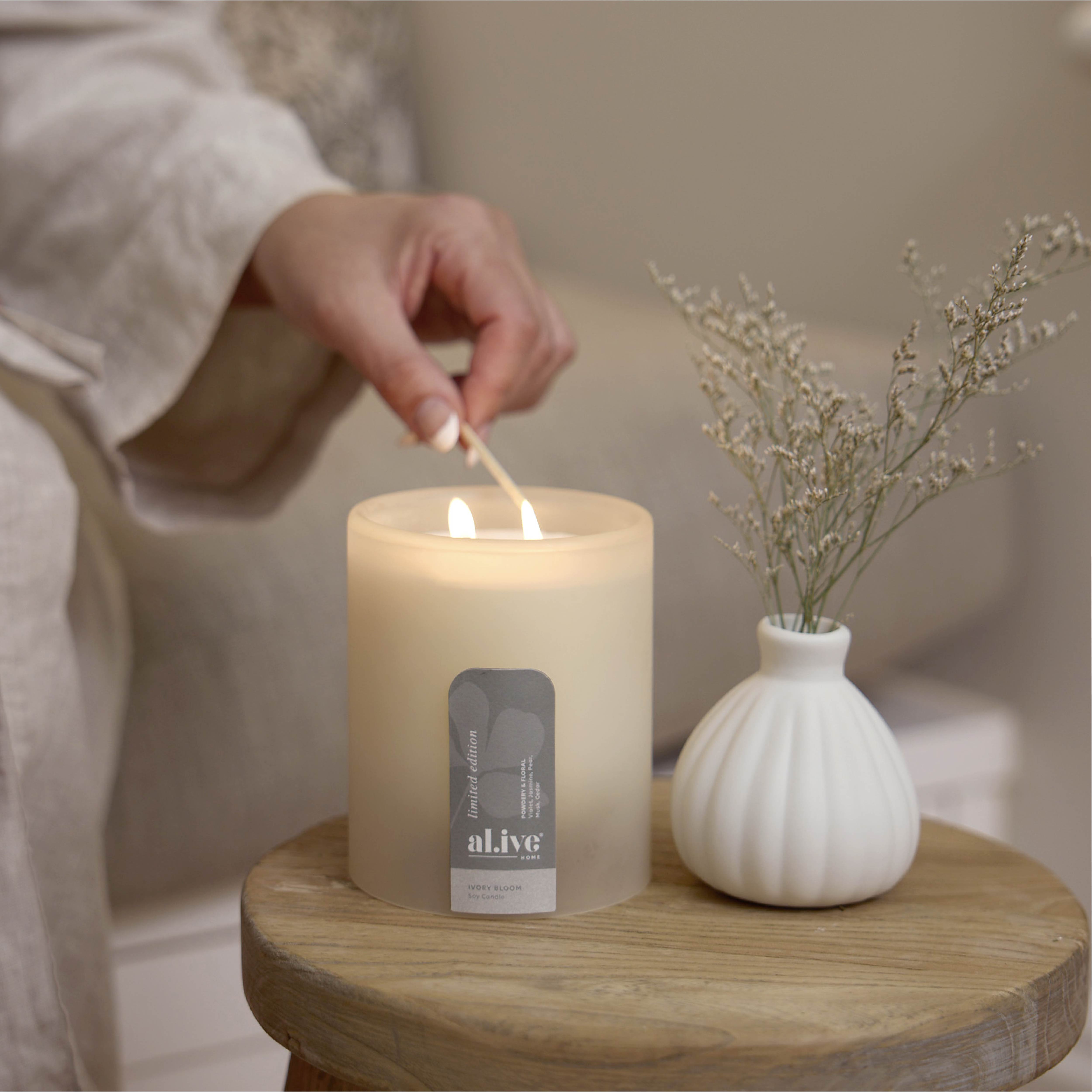 AL.IVE Soy Candle - Ivory Bloom