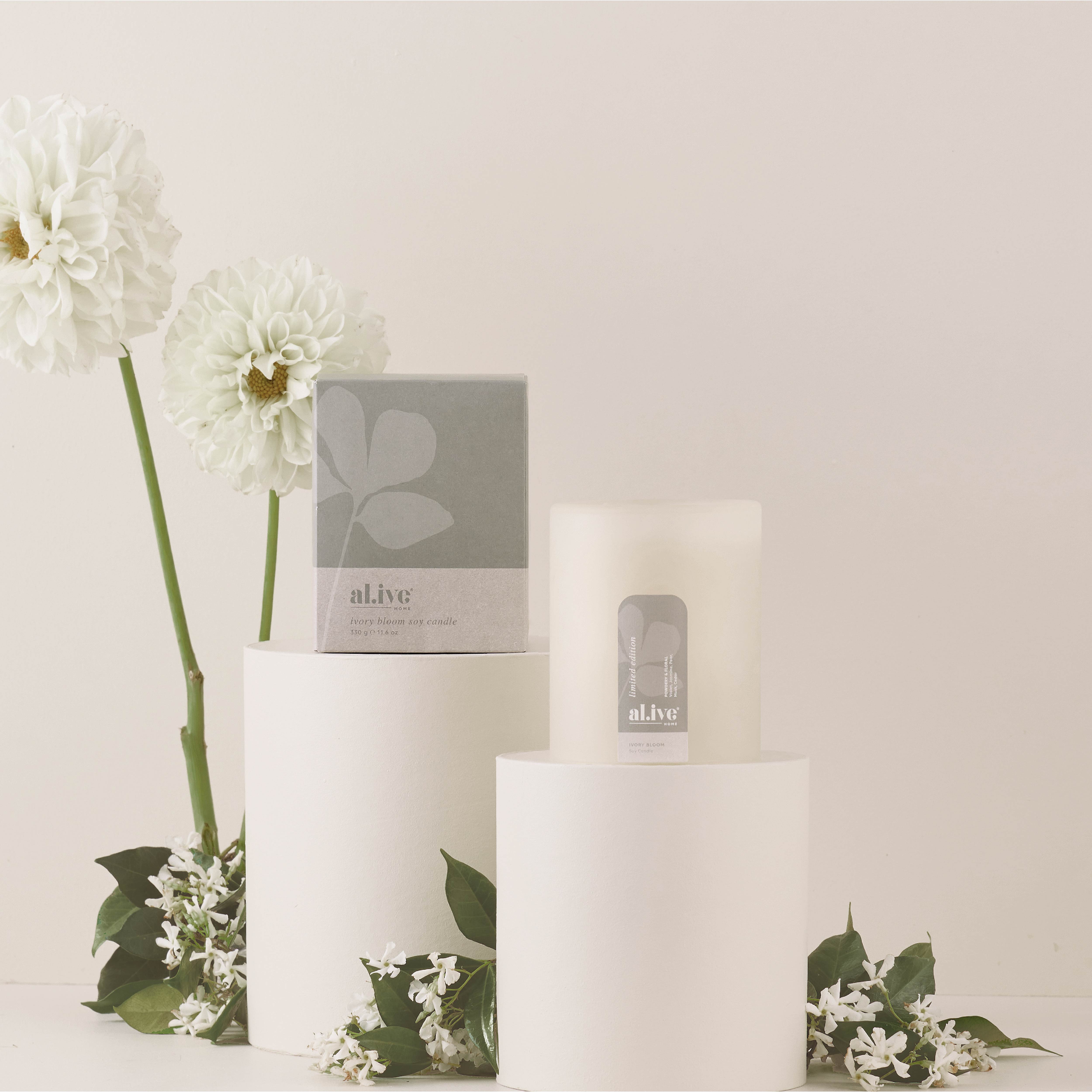 AL.IVE Soy Candle - Ivory Bloom