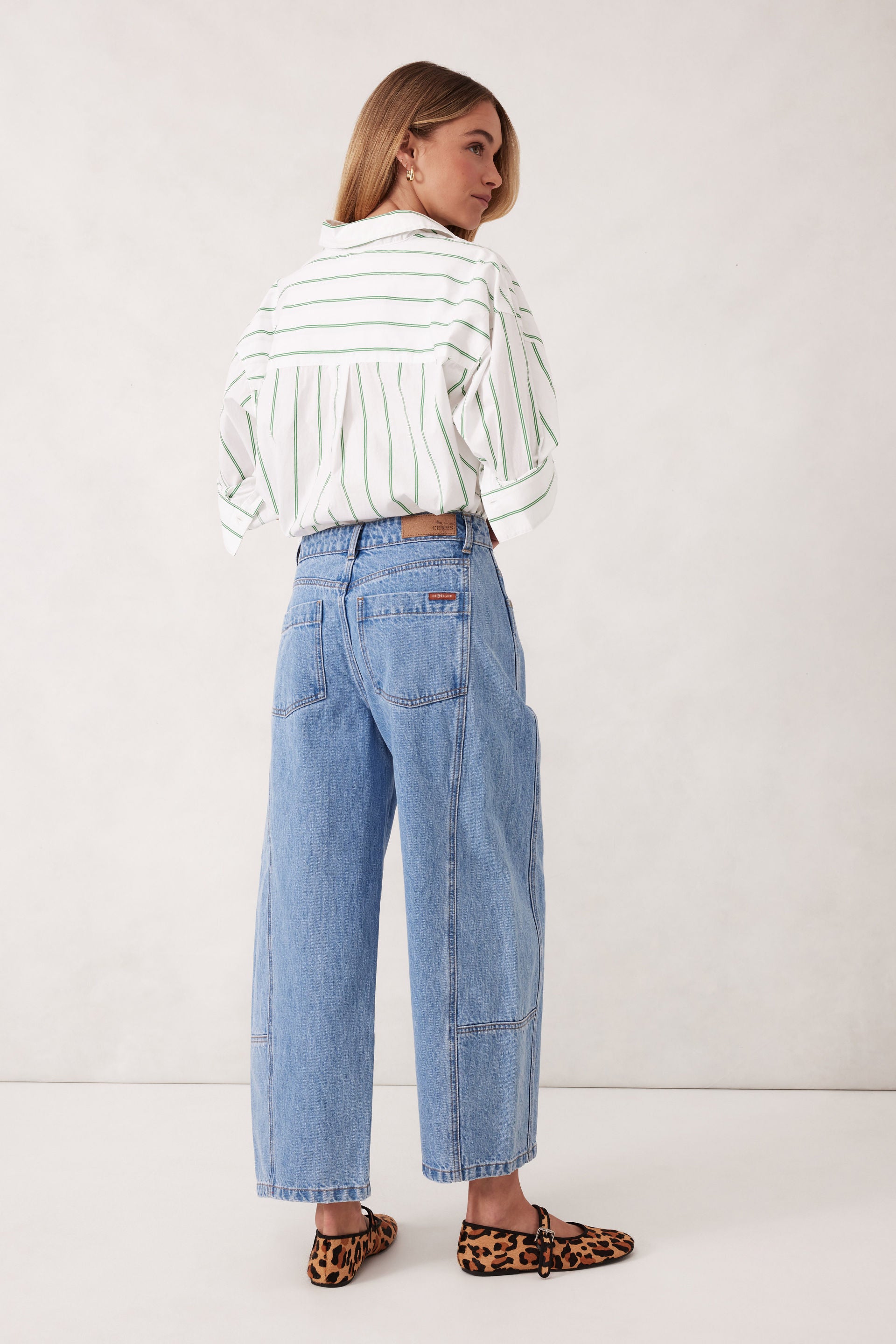 Darted Barrel Jean