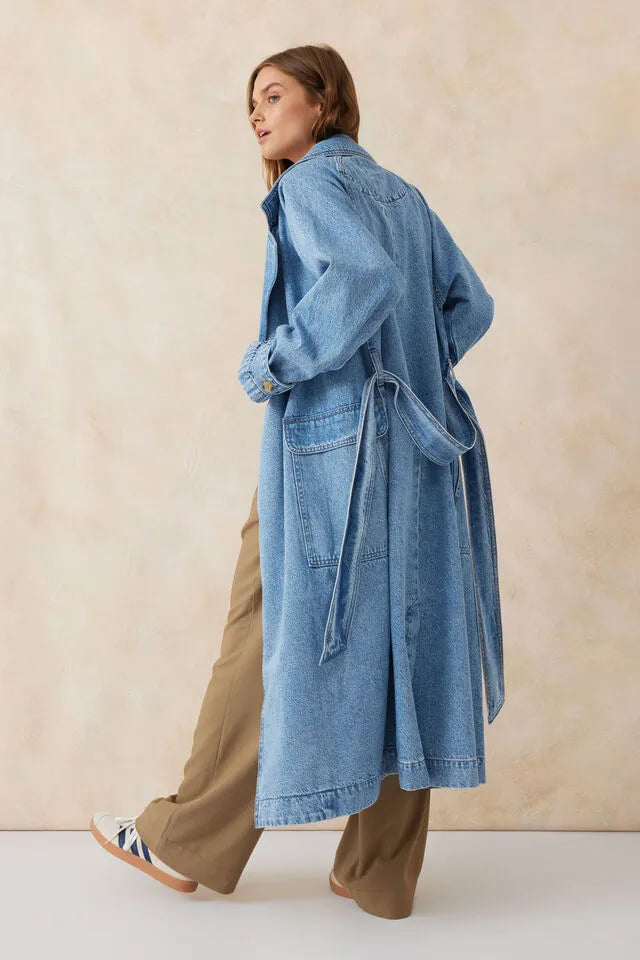 Denim Trench Coat