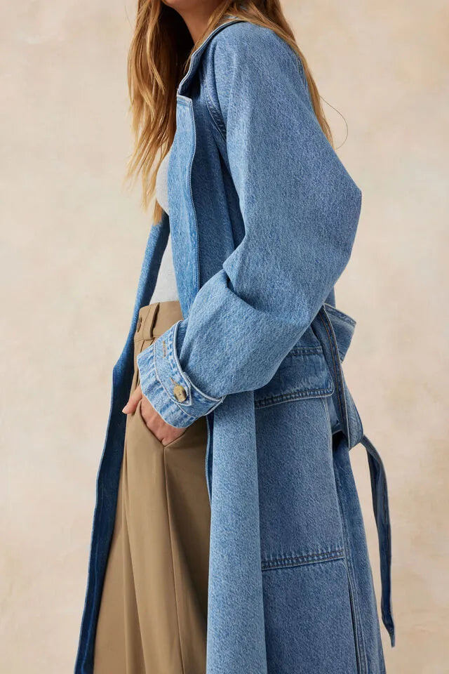 Denim Trench Coat