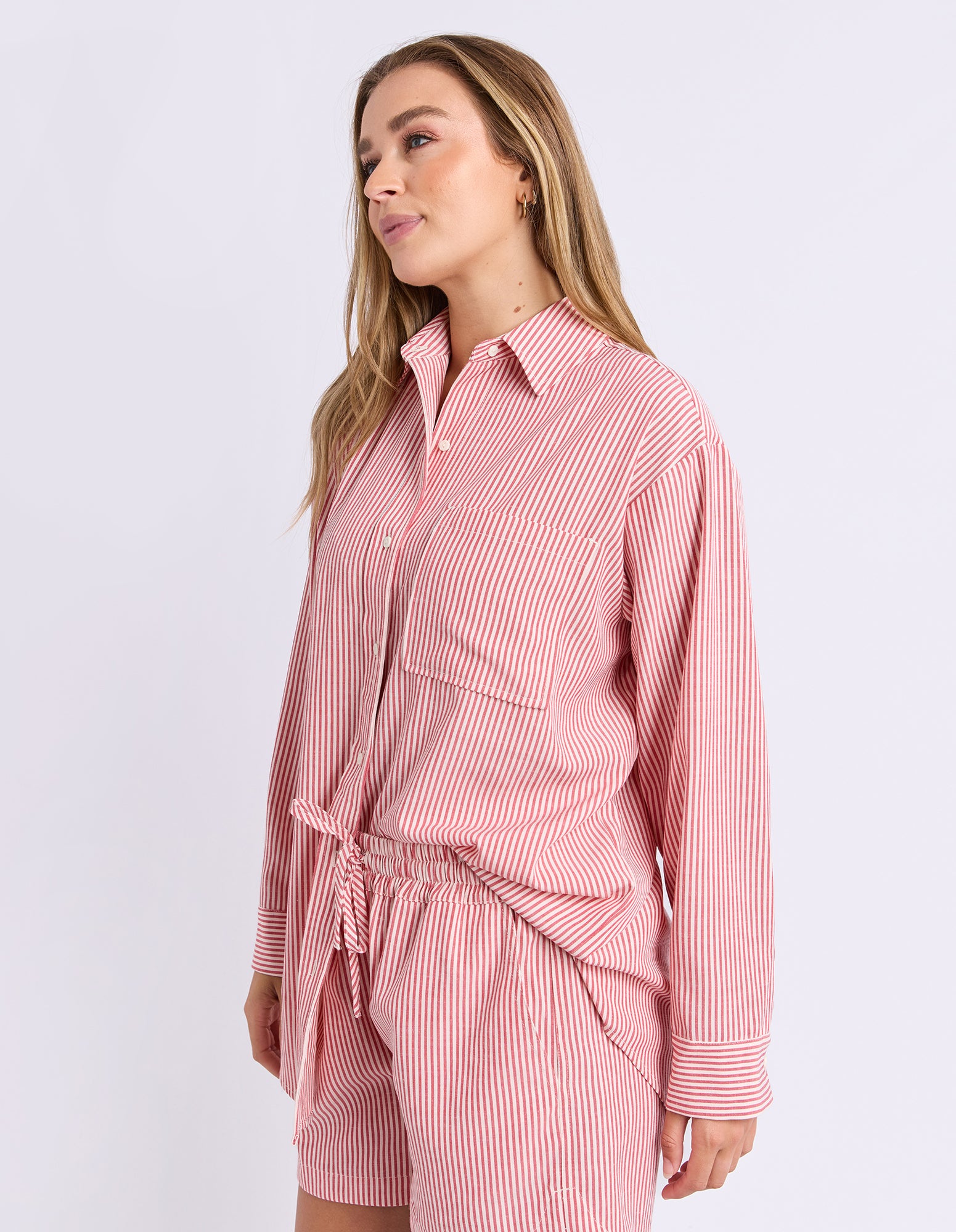 Echo Shirt - Red and White Stripe