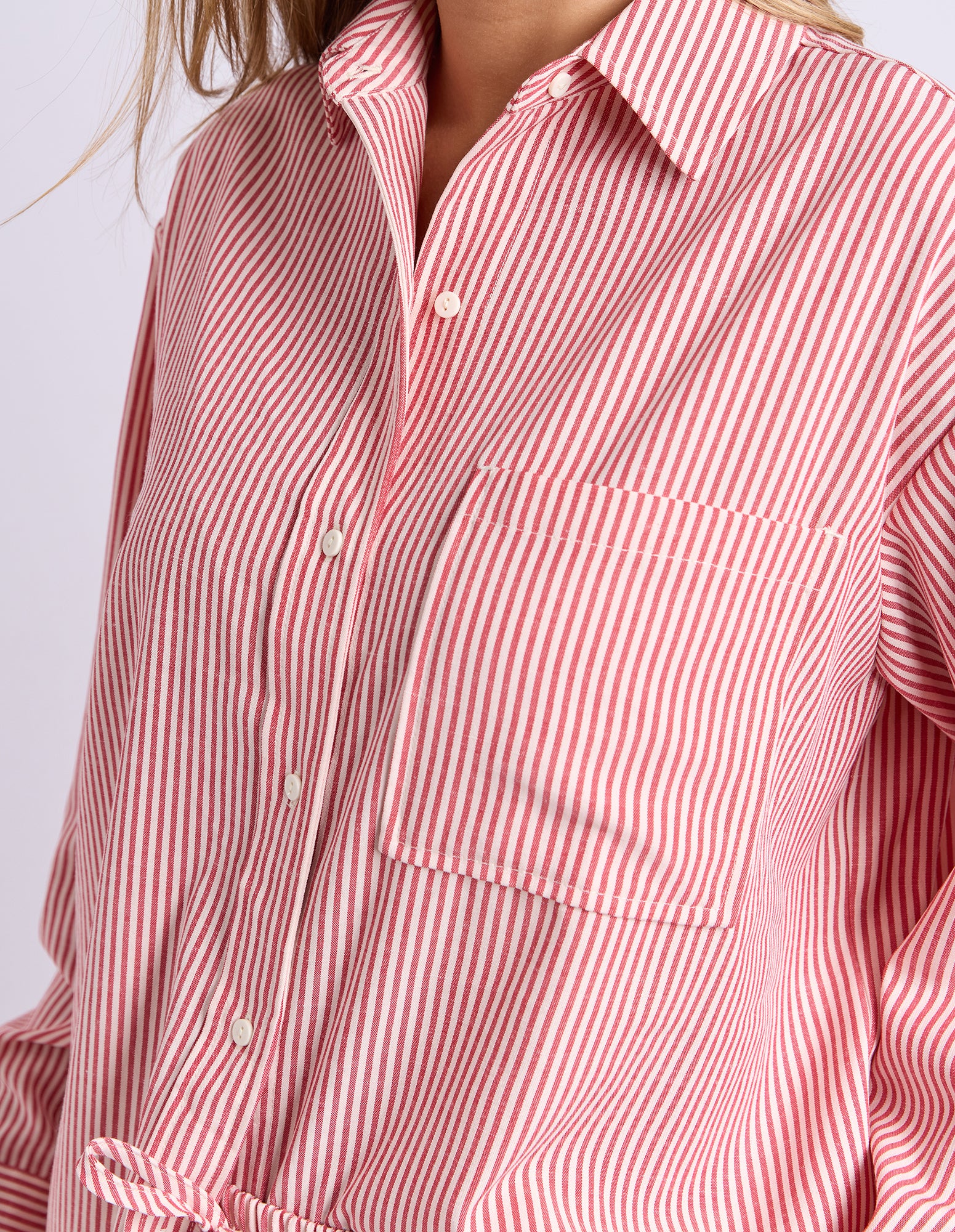 Echo Shirt - Red and White Stripe