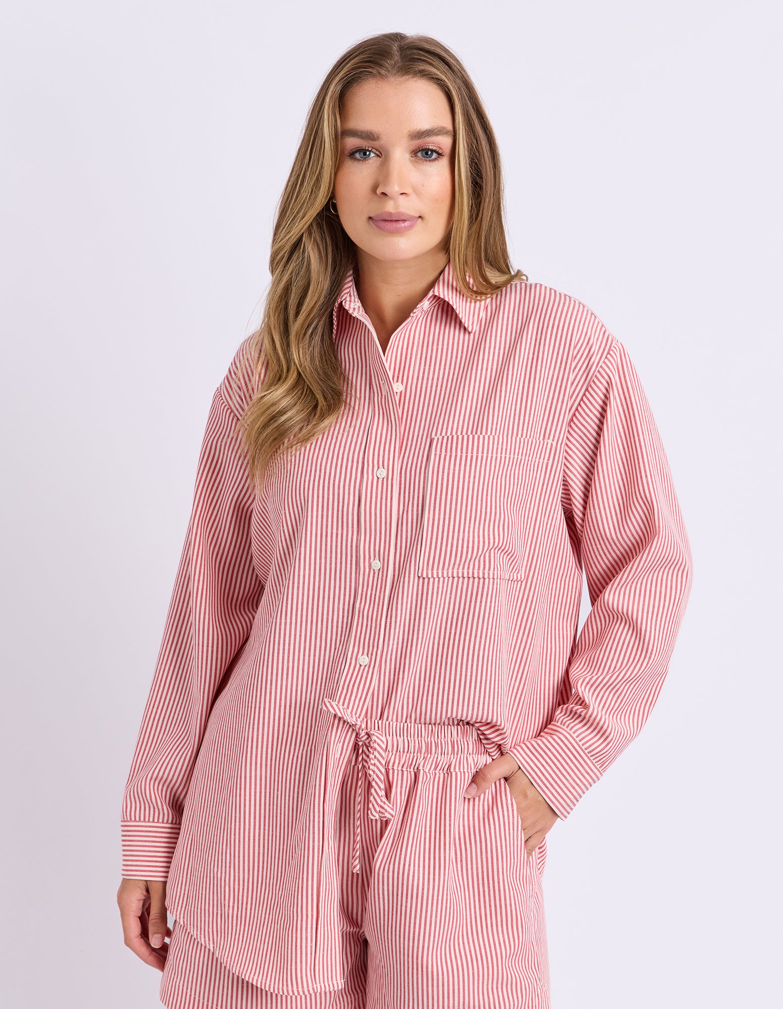 Echo Shirt - Red and White Stripe