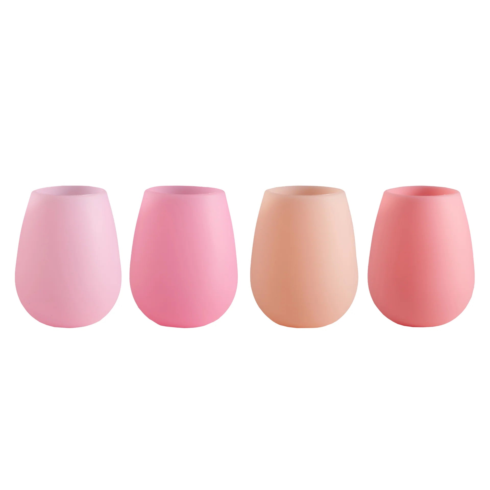 Fegg - Silicone Unbreakable Glasses - Rose - Set of 4