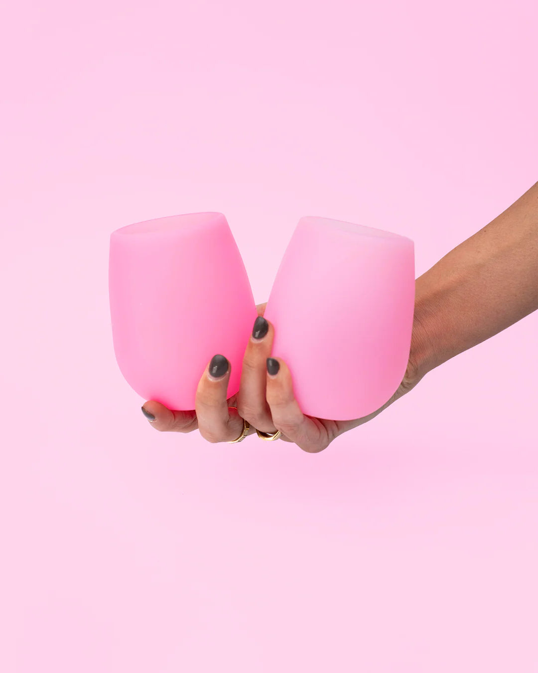 Fegg - Silicone Unbreakable Glasses - Rose - Set of 4