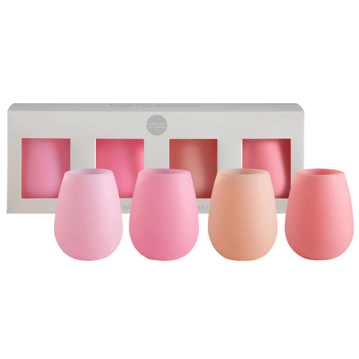 Fegg Fegg - Silicone Unbreakable Glasses - Rose - Set of 4 — The Maggies Nest