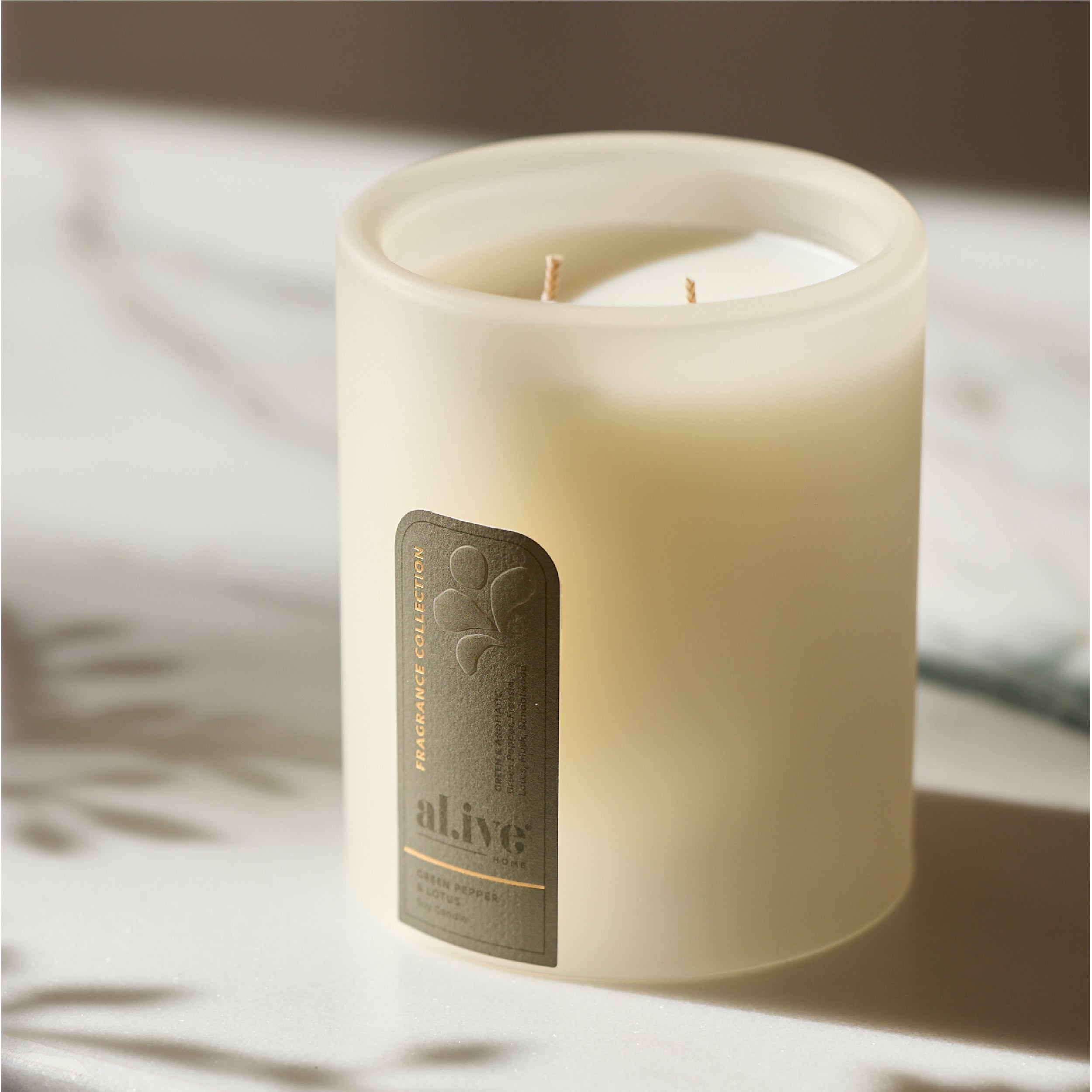 AL.IVE Soy Candle - Green Pepper and Lotus